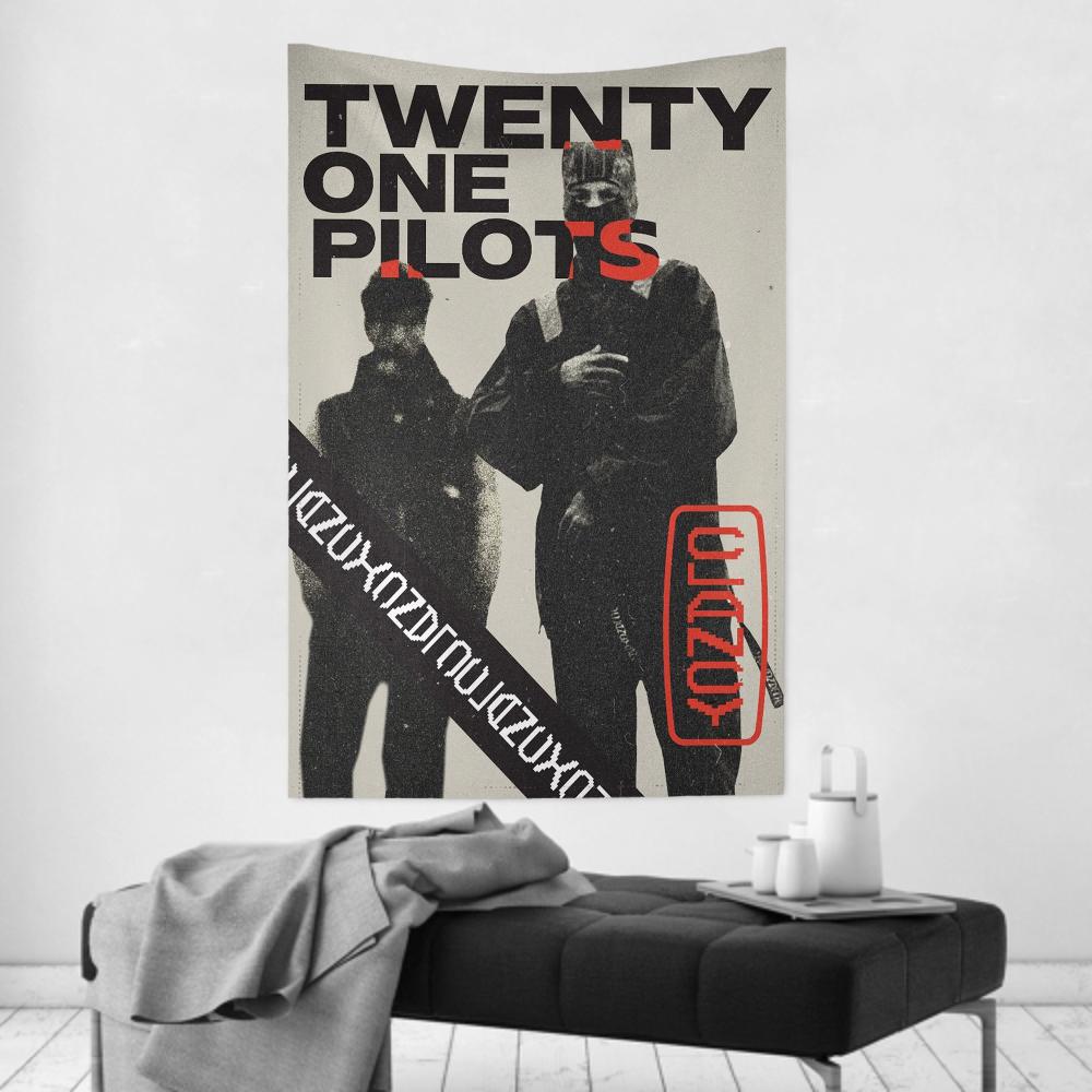 Rock Band Ttwenty One Ppilot Clancy Tapestry Room Decor Wall Cloth Party Hanging Background Room Decor Baby Room