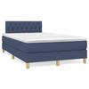 Exclusive House - Slatted Bed Base Mattress and Blue LED 120x190 Cm Fabric