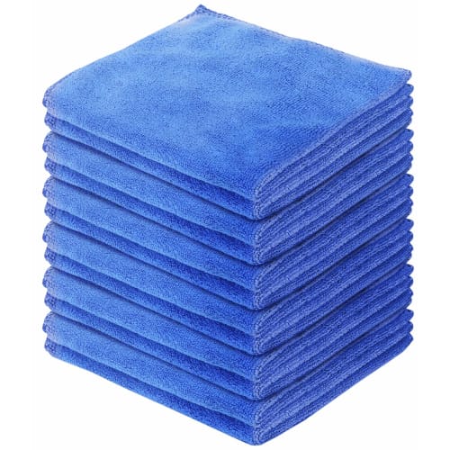 DABLOCKS Microfiber Cloths, Cleaning Towels, 30x30cm, Set of 12 (Blue)