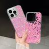 Pink Love Pailletten Paillette Epoxy Handyhülle für Iphone 14 12 11 13 Pro Max Mini Xr X Xs 7 8 Plus Mädchen Cover