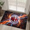 Tapis Velours Cristal Design AC Milan Confortable Non?Tapis imprimé antidérapant pour chambre, salon, entrée