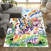 Halloween Friends Customized Name Carpet Perfect for Balcony Entryway Study room Hallway Anti-slip Rug Anime Office Decor Birthday/Christmas Gift