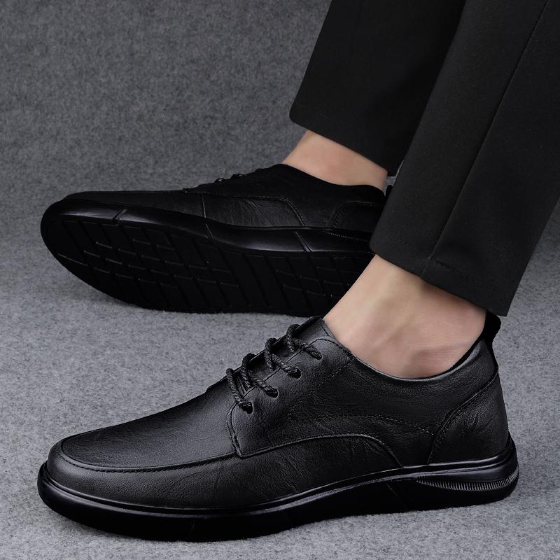 Mode Hommes Tout-match Ballerines Homme Chaussures d'extérieur décontractées Hommes Baskets respirantes de haute qualité Chaussures pour hommes Chaussures de skate en cuir véritable