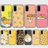 KT61 Lazy Egg Case for OPPO Reno 8 6 5 4 Pro Find X3 A17 A31 A38 A40 A53 A54 A55 A74 A76 A78 A77 A80 A94 A95 A96 Lite Black Sofe Cover