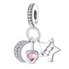 Copper Sun Moon Stars Sparkling Stars Claw Cat Shell Charms Beads Fit Pan Original Bracelets Diy Fine Jewelry Gift