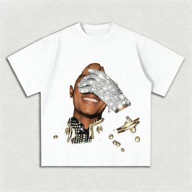 New 2026 MJ Michael Jackson Pattern Print Unisexs Clothing Women Tshirt In 21stcentury Style Trendy Hiphop Fashionsummer