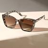 Niet-gepolariseerde nieuwe vintage cat eye zonnebril voor dames, vierkant klein montuur, zonnebril voor dames, merkontwerper, retro-tinten, mode