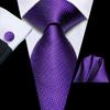 Hi-Tie Heren Zijden Stropdas Effen Stropdassen Satijn Effen Kleur Mosgroen Prom Feest Bruiloft Set