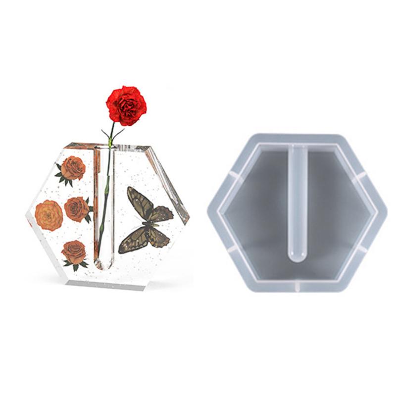 Silikonform Harzgussform mit Reagenzgläsern für Hydrokultur/Blumen Home Office Desktop