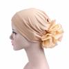 Modische Damen Große Blume Hijab Haube Muslimisches Dehnbares Kopftuch Islamisches Kopf Tuch Turban Mützen Damen Haarschmuck Chemo Hut