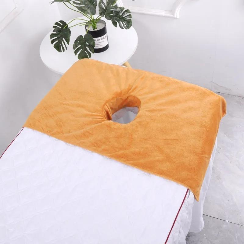 Massage Bed Towel with Hole Soft Absorbent Towel For Beauty Salon Special Face Towel