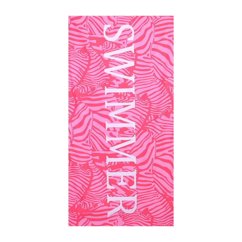1 PC Double-sided Velvet Water-absorbent Quick-drying Beach Towel Microfibre Yoga Sports Towel Swimming Beach Bath Towel Multipurpose Use Towels