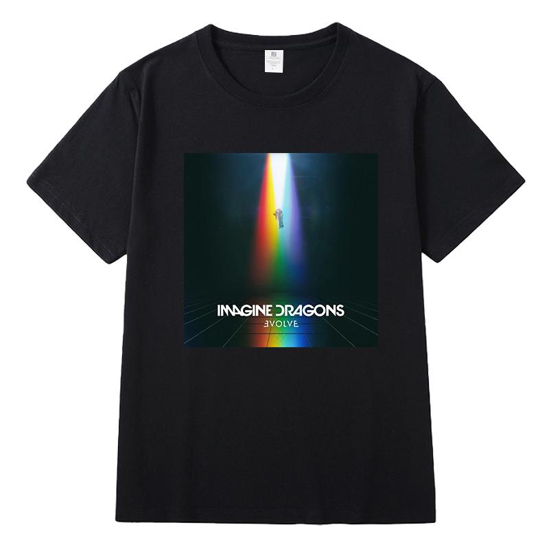 2025 Imagine Dragons Concert Support Around LOOM The Same Short-sleeved T-shirt Men's and Women's Clothing High Quality