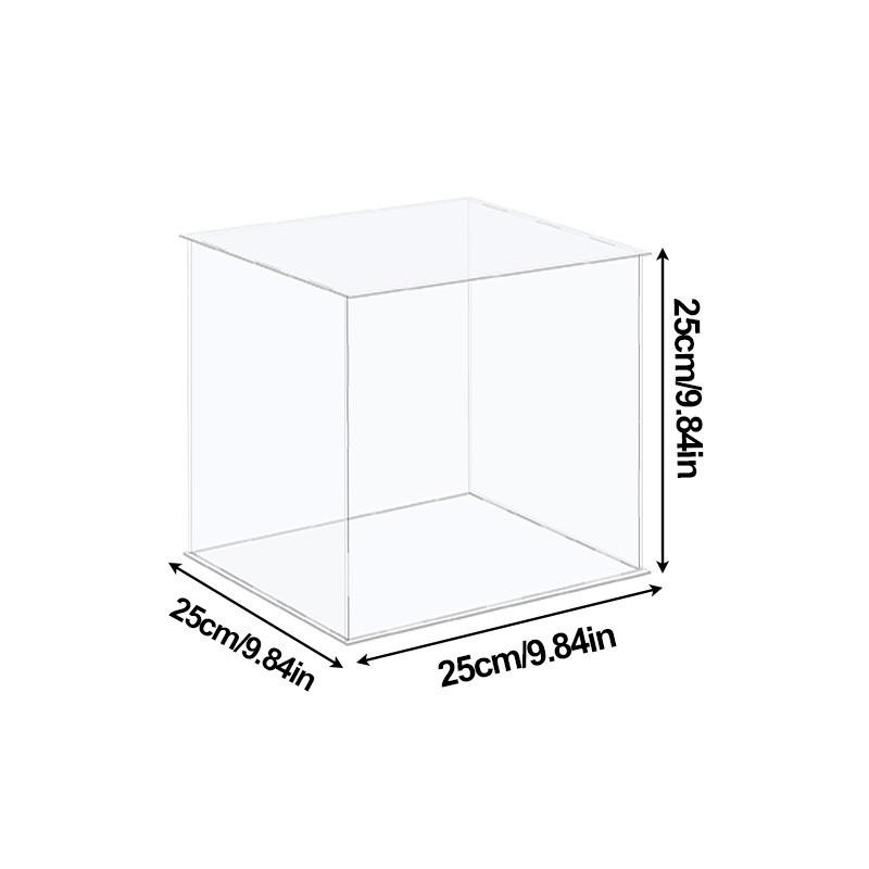 Transparent Display Case Countertop Box Organizer Stand Dustproof Protection Showcase Storage Box