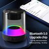 Small Speaker Heavy Bass Seven Color High Fidelity Surround Sound Bluetooth Speaker Car Mounted Desktop Computer Gaming Atmosphere Light