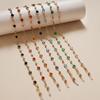 Zircon Colorful Crystal Glasses Chain Beads Anti-Lost Sunglasses Chains Hanging Neck Rhinestone Eyeglass Lanyard Sunglasses Use