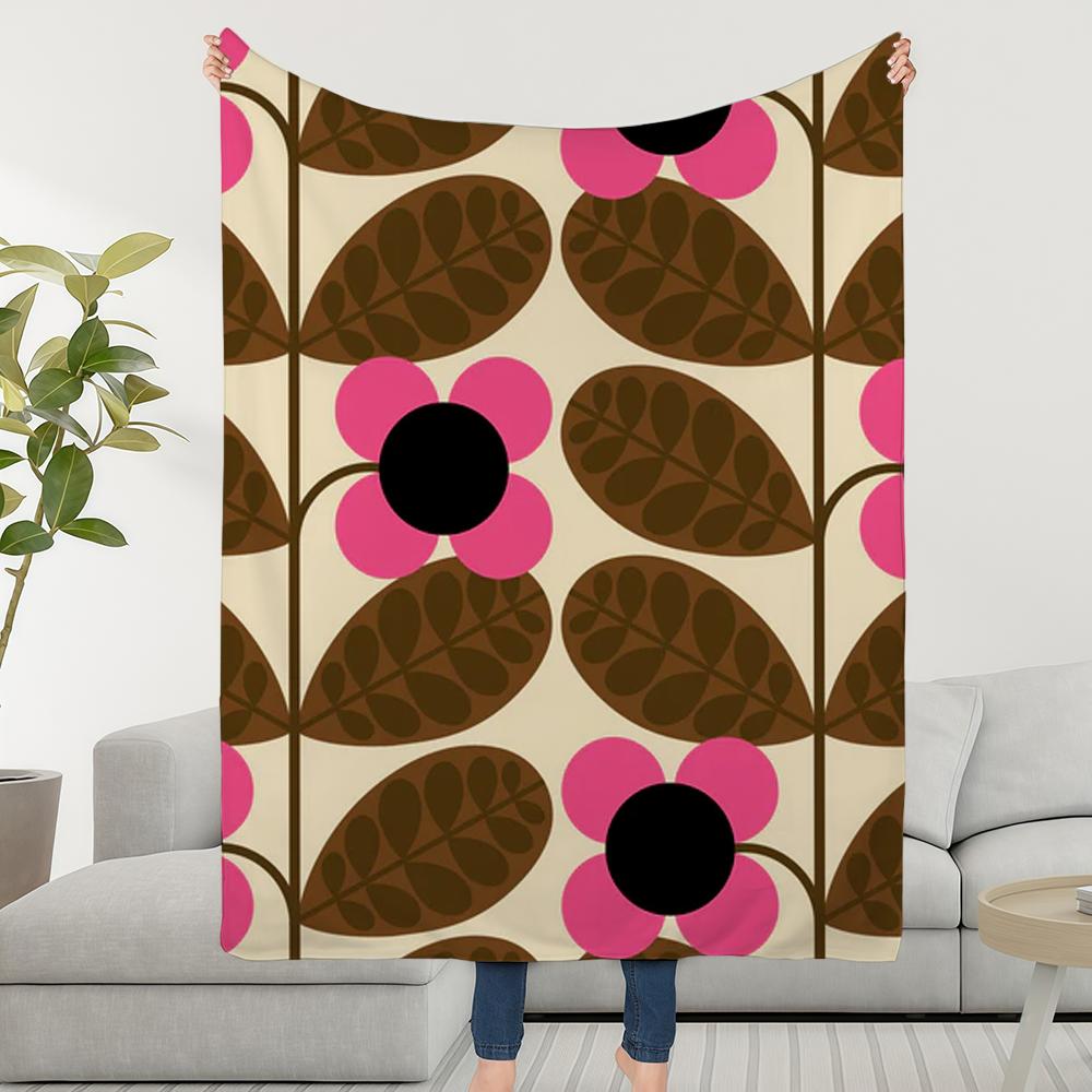 Blanket Throw Super Cosy Plush Living Room Sofa Couch Childish Aesthetic Birthday Flower O-OrlaS-ES Art K-KielyS-ES Gifts