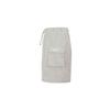 Nike Elastic High Waist Straight-Leg Casual Shorts Women Bottoms Grey DM6248-012
