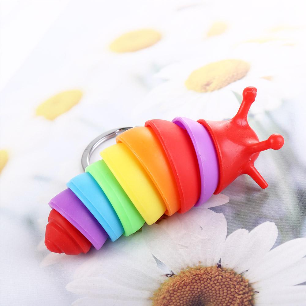 Key Ring Key Chain Caterpillar Keychain Caterpillar Keyring Finger Slug Snail Caterpillar