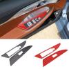 Copertura Adesiva Pannello Cornice Pulsante Alzacristalli Auto Stile Fibra di Carbonio Morbida Per BMW Serie 8 G14 G15 -2023 Accessori Auto