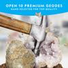 National Geographic Break Open 10 Geodes and Explore Crystals Science Kit (NGGEO10) [Parallel Import]