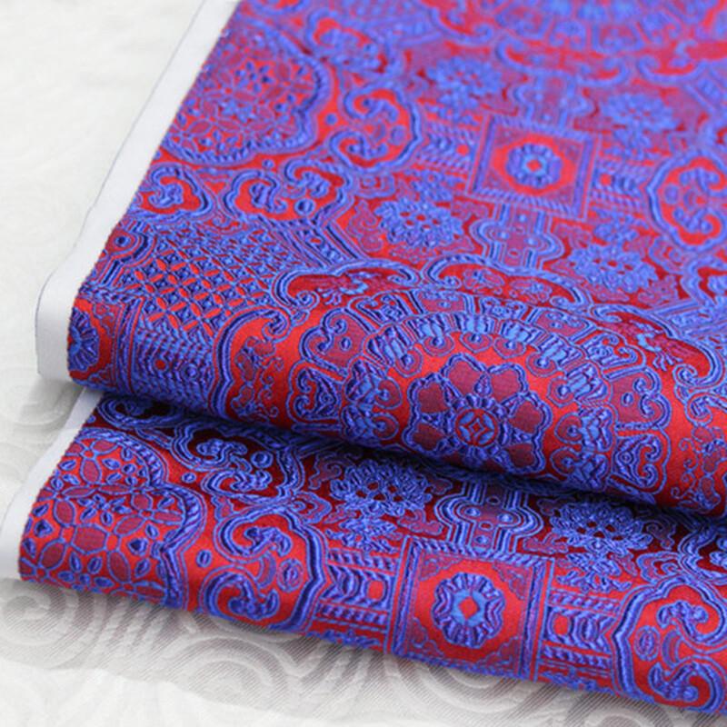 Satinseide Brokat Jacquard Blumenstoff Vintage Kostümkleid Bastelbekleidung Zubehör Cheongsam Kissenbezüge DIY Nähstoff