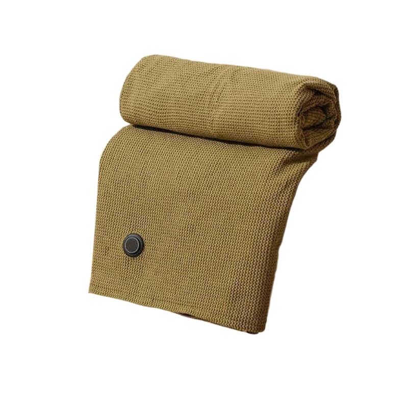 Double Use Electric Shawl Heating Pad Wearable 3 Heat Wrap USB Powered Large Pouches Polyester Fabric