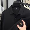 STORN Men's Polo Shirt Cotton Lapel Dog Embroider Long Sleeve T-Shirt Autumn New Business Casual Handsome Men'swear