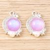 5pcs 14x20mm Elegant Colorful Crystal Moon Charms Pendants for Jewelry Making Drop Earrings Necklaces Bracelets DIY Crafts Gifts