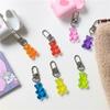 Women Resin Animal Earphone Cover Gummy Bear Charm Fashion Accessories Key Ring Key Chain Jewelry