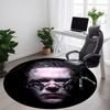 1PC Rammstein Office Round Rug, Non-slip, Soft and Durable Office Rug for Interior Decoration, Perfect for Office, Beautiful Decoration