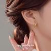 Cui Yan S999 Silver Korean Minimalist Water Drop Ear Hooks for Women - Trendy Cross-Border Ins Hot Earrings