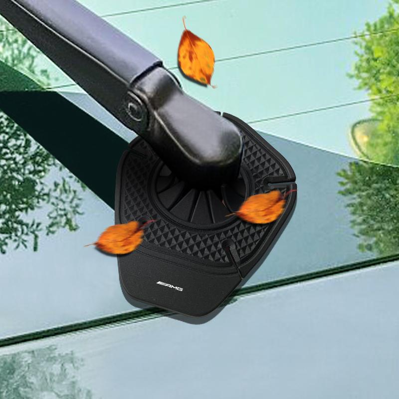 Car Windshield Wiper Protective Cover Dust Wiper Emblem Car Styling For Mercedes-Benz AMG C500 C200 C300 A B C E GLA CLA GLK GL ML GLE W204 W205 W203