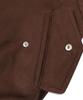 Doffsept Vegan Leather Suede Crop Bomber In Mocha