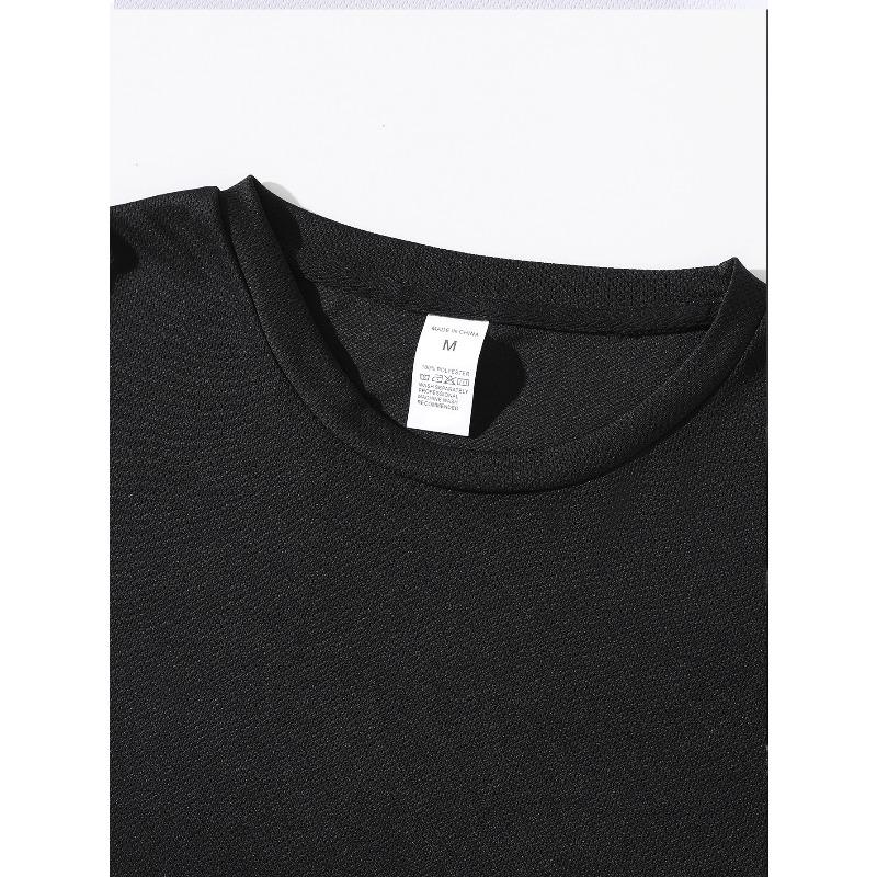 European Sizes Men's Fun Cat Print Short Sleeve T-Shirt, Creative Wrench Tool Pattern Personality Fashion Top. Summer Casual Loose Round Neck