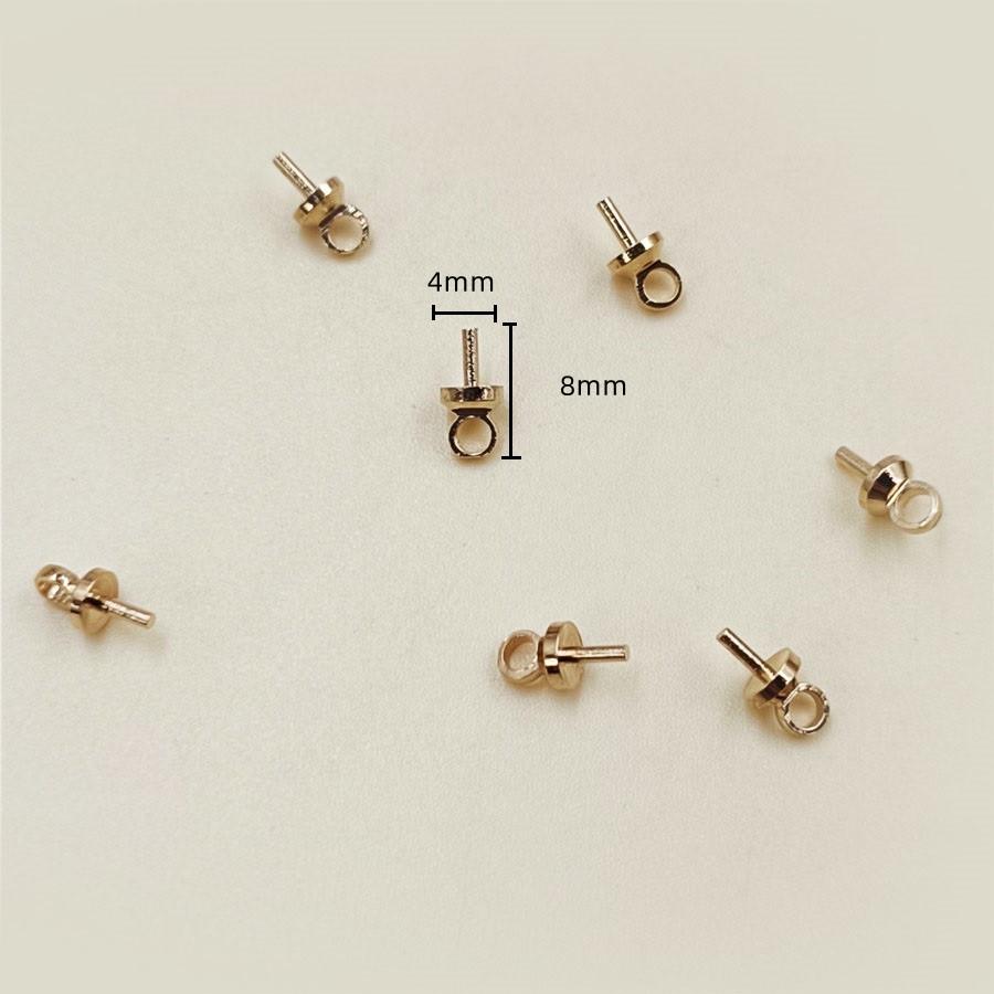 Nägel für Perlen 4*8mm Neue DIY-Zubehörteile DIY 20 Stück Schmuckherstellung Hochwertige Kleine Schafaugen Anhänger Perlen