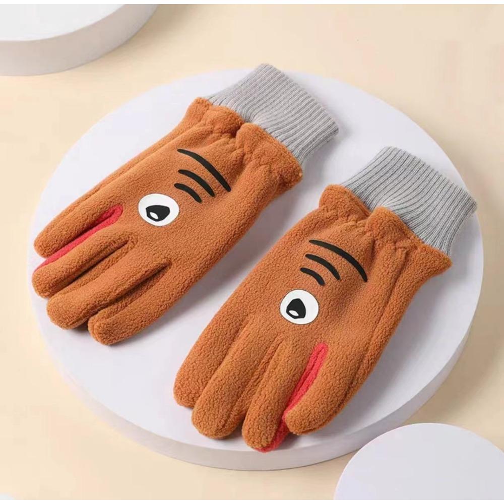 Children's Gloves Autumn and Winter Outdoor Warm and Windproof