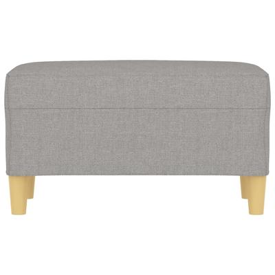 Bench In Light Grey 70 X 35 X 41 Cm Fabric