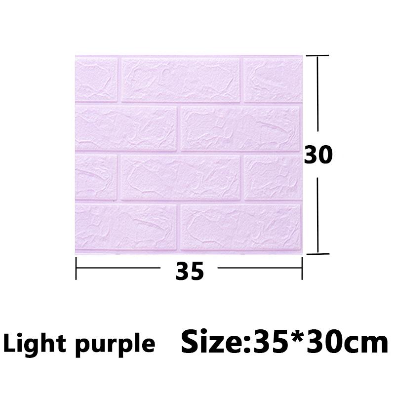 10Pcs 30cm*35cm 3D Self-adhesive Wall Stickers Home Decoration Background Stickers Waterproof and Moisture-proof