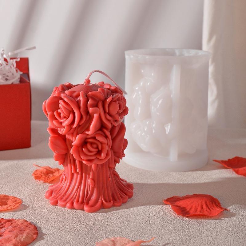 Stylish Aromatherapy Candle Silicone Mold DIY Handmade Wedding Gift Aromatherapy Expansion Stone Mold