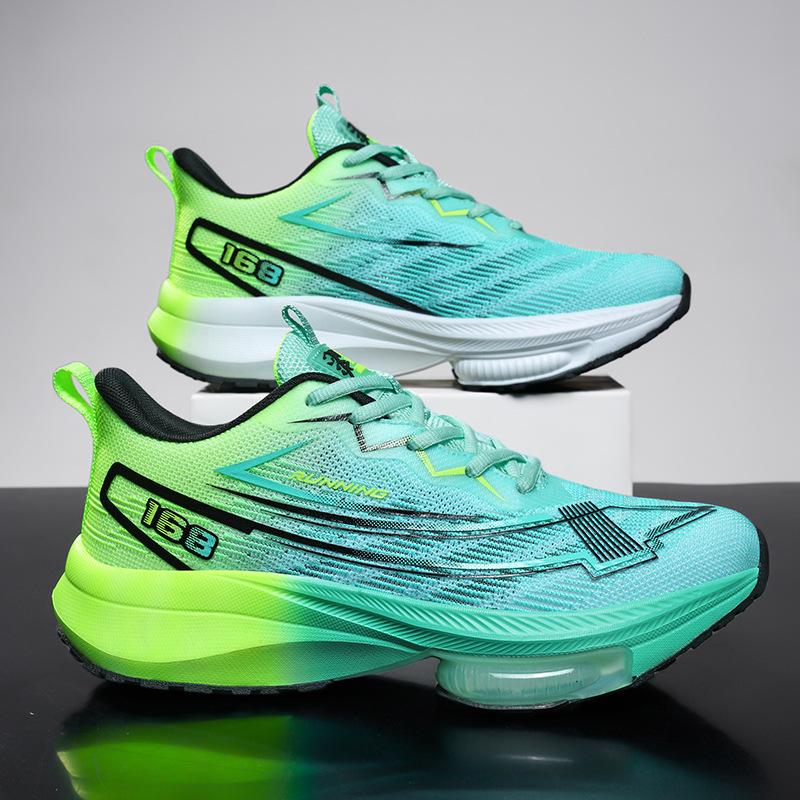 Men's Shoes Summer New Youth Professional Shock Absorption Non-slip Running Shoes Men's Ultra-light Breathable Wear-resistant Sports Shoes