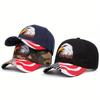 2025 Fashion Personalized New Eagle American Flag Embroidered Hip Hop Hat Outdoor Daily Leisure Decorative Sunshade Hat Unisex