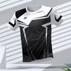 New Hot-Selling Outdoor Running Sports Breathable Quick-Drying Fitness Clothes Casual Wear 3D Printing Round Neck Adult T-Shirt