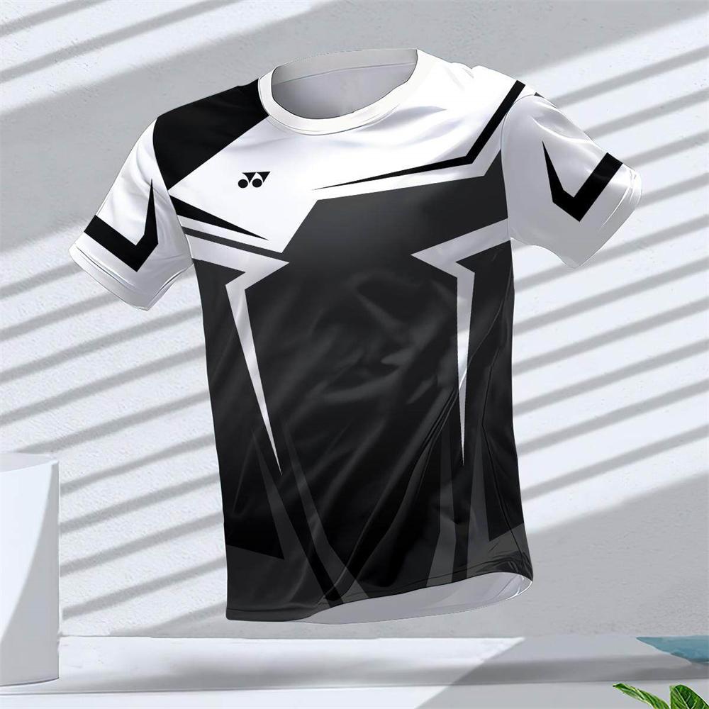New Hot-Selling Outdoor Running Sports Breathable Quick-Drying Fitness Clothes Casual Wear 3D Printing Round Neck Adult T-Shirt