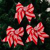 Christmas Bows 12 Pieces Red And White Festive Decorations Christmas Bows Decorations For Garland Indoor Outdoor Wedding Party