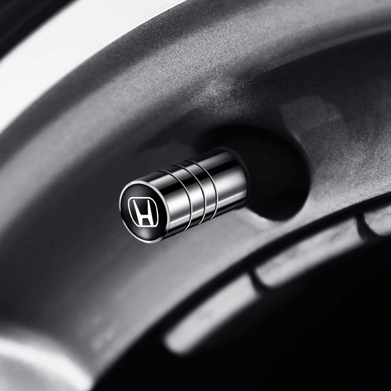 Pour Honda Cache-Soupape de Pneu de Roue de Voiture en Alliage d'Aluminium Pour Honda Civic Fit Jazz Accord Pilot Passport Stepwgn CRV BRV HRV Acc
