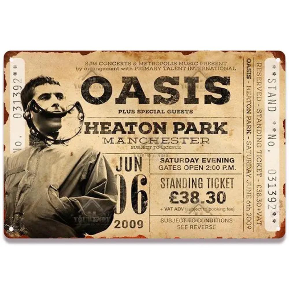 Vintage Rock Music Concert Metal Poster Sign - Art Painting Plaque - Ideal for Retro Pub Bar and Home Decoration