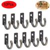 Clothes Towel Organizer Key Holder Metal Antique Hooks Single Prong Hook Coat Hanger Wall Door