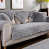 Modern Simple Solid Color Non-Slip Sofa Cushion Sofa Cover Winter Plush Thickened Sofa Slipcover