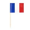 100Pcs, France Toothpick Flags,French Party Supplies,Appetizer Flags Toothpicks, Thanksgiving Christmas Party Supplies